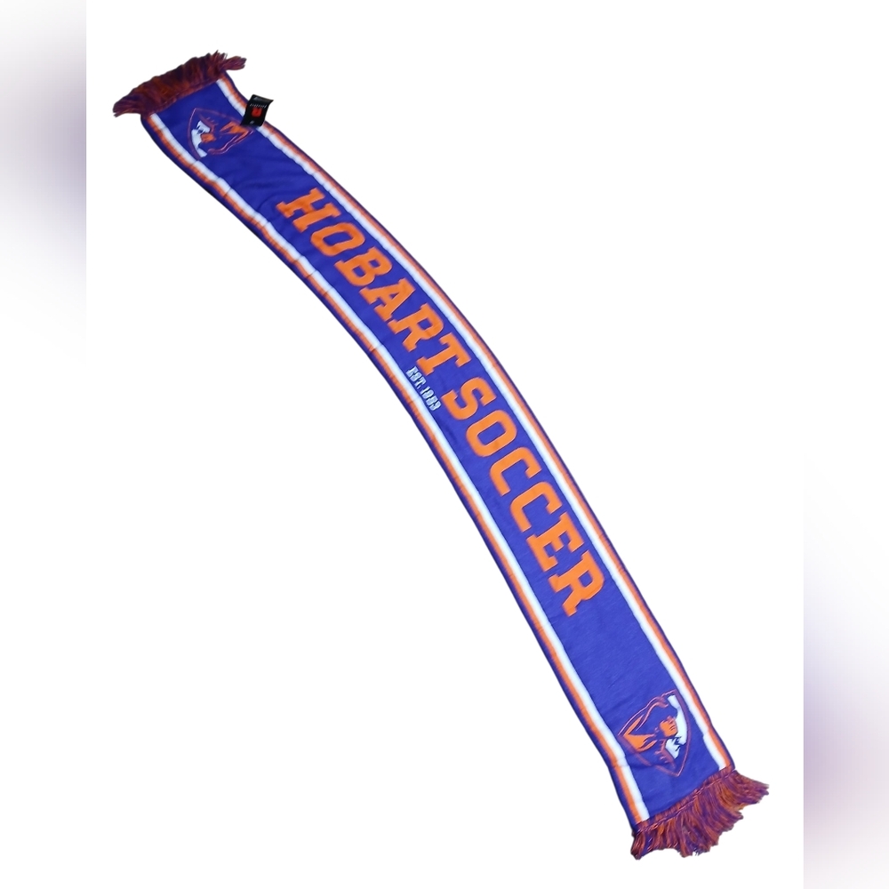 Hobart Soccer Scarf in Purple and Orange